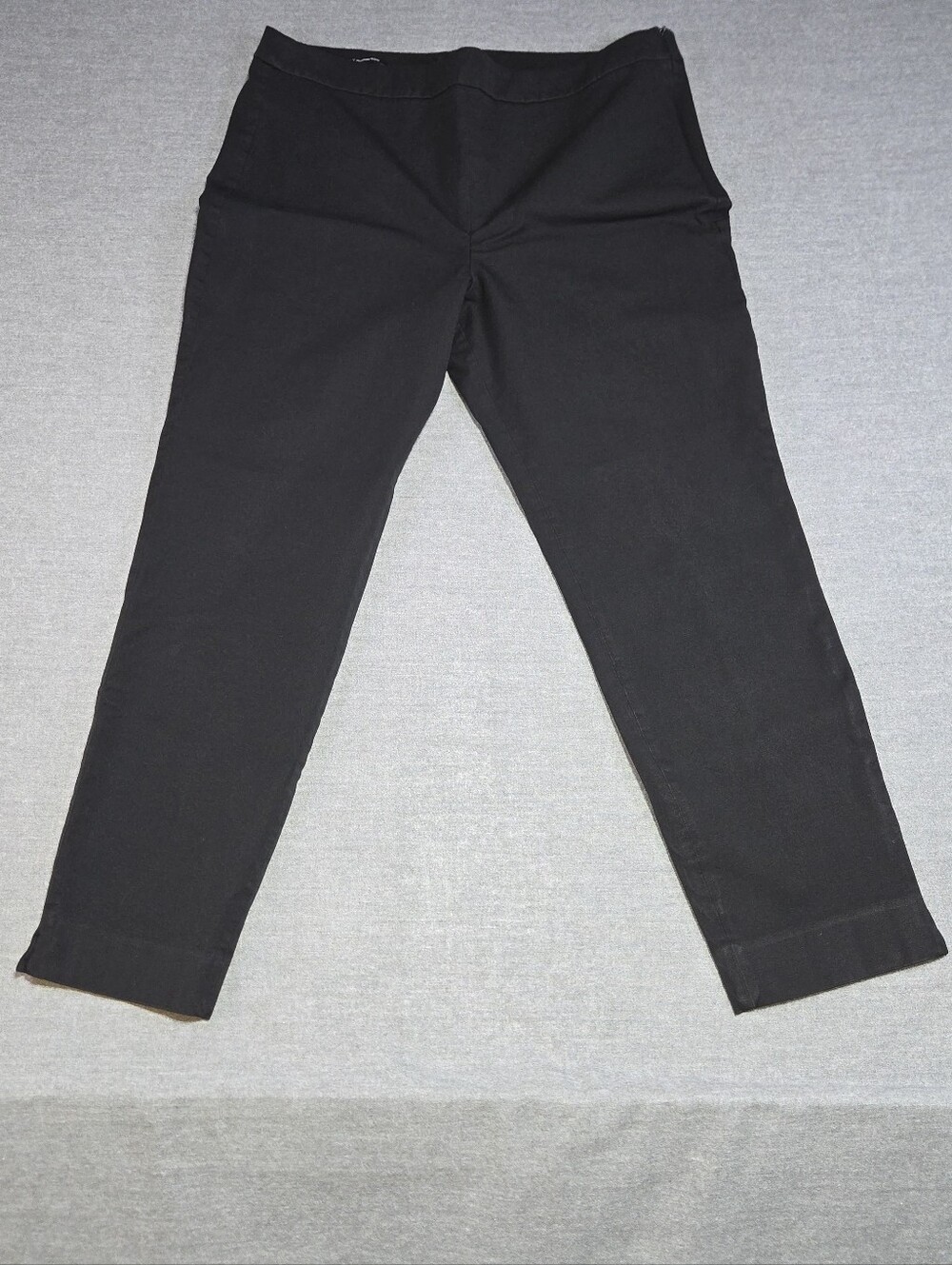 Black Talbots Chatham Ankle Pant With Side Zip
